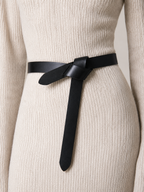 Knotted Leather Waist Belt