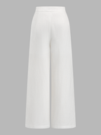 Pantalón Casual de Lino con Anillas de Cadena Superpuestas