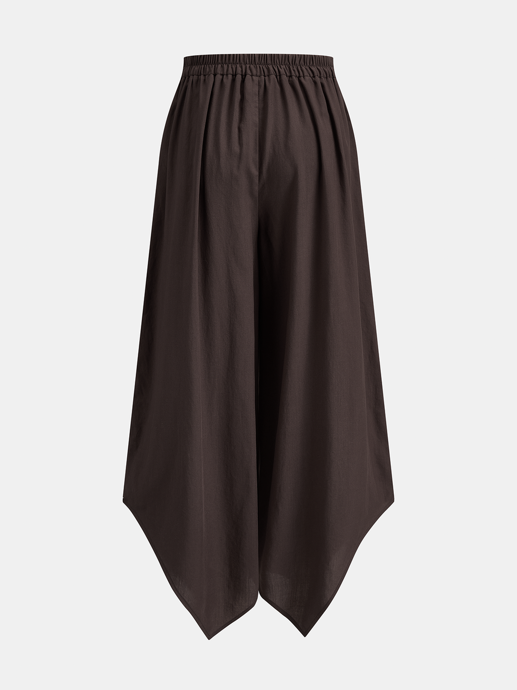Pantalón Ancho de Dobladillo Irregular