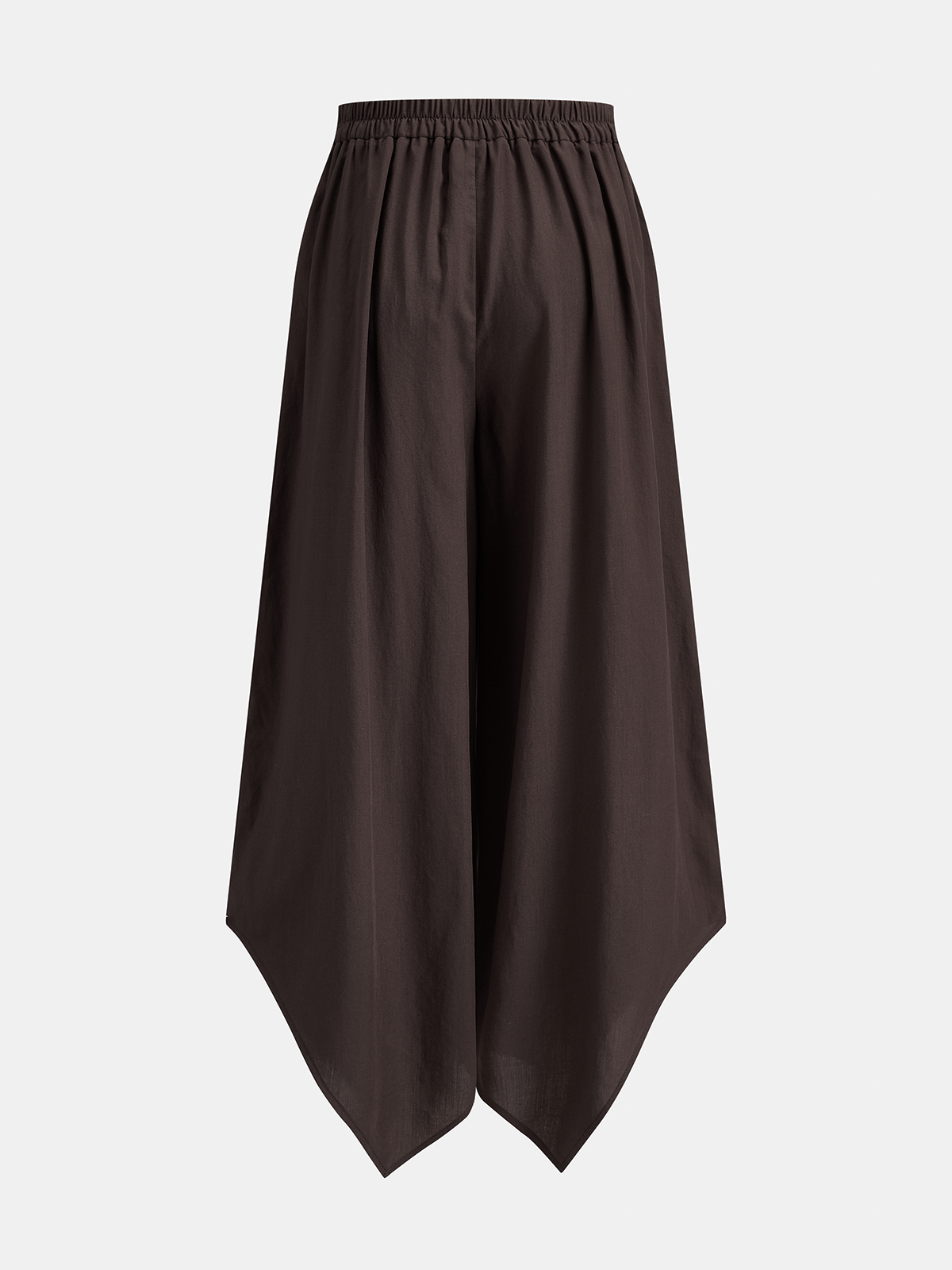 Pantalón Ancho de Dobladillo Irregular