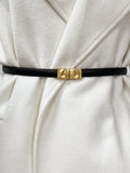 Sculpted Buckle Waist Belt