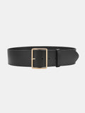 Wide Square Buckle Waist Belt