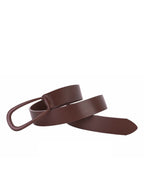 Minimalist Knot Buckle Leather Belt