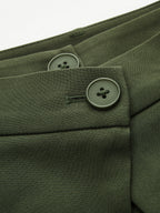 Pantalón Ancho con Cintura Cruzada
