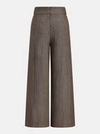 Pantalón Ancho de Espiga con Doble Hebilla