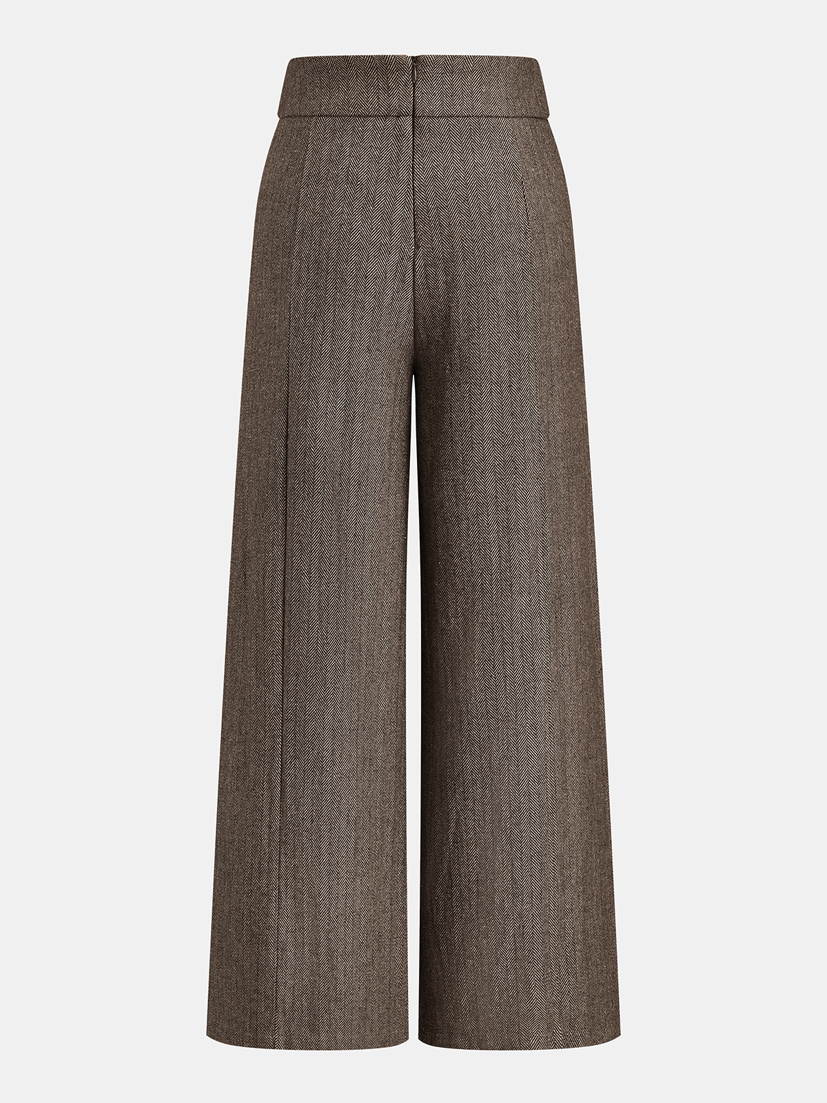 Pantalón Ancho de Espiga con Doble Hebilla