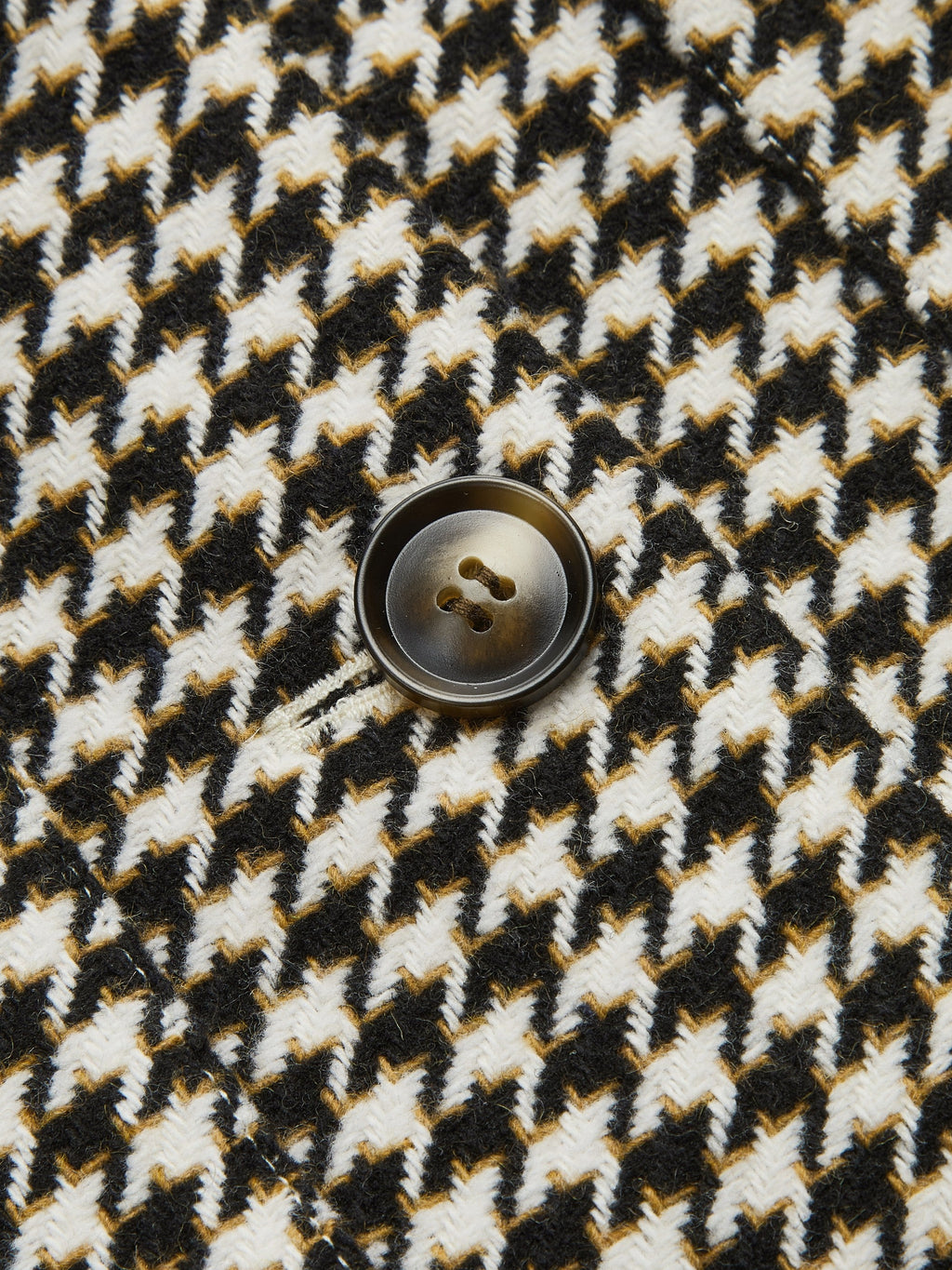 Houndstooth Belted Waist Shirt Jacket