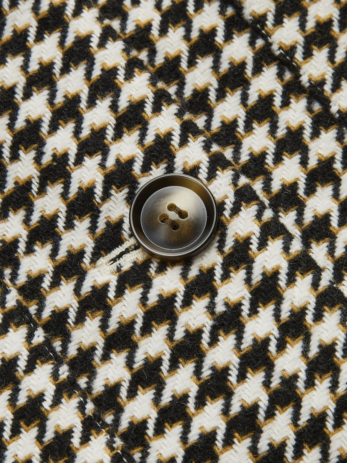 Houndstooth Belted Waist Shirt Jacket