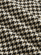 Houndstooth Belted Waist Shirt Jacket