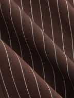 Metal Button Pinstripe Sleeveless Vest