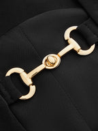 Horsebit Detail Tailored Vest