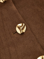 Suede Effect Metal Detail Vest