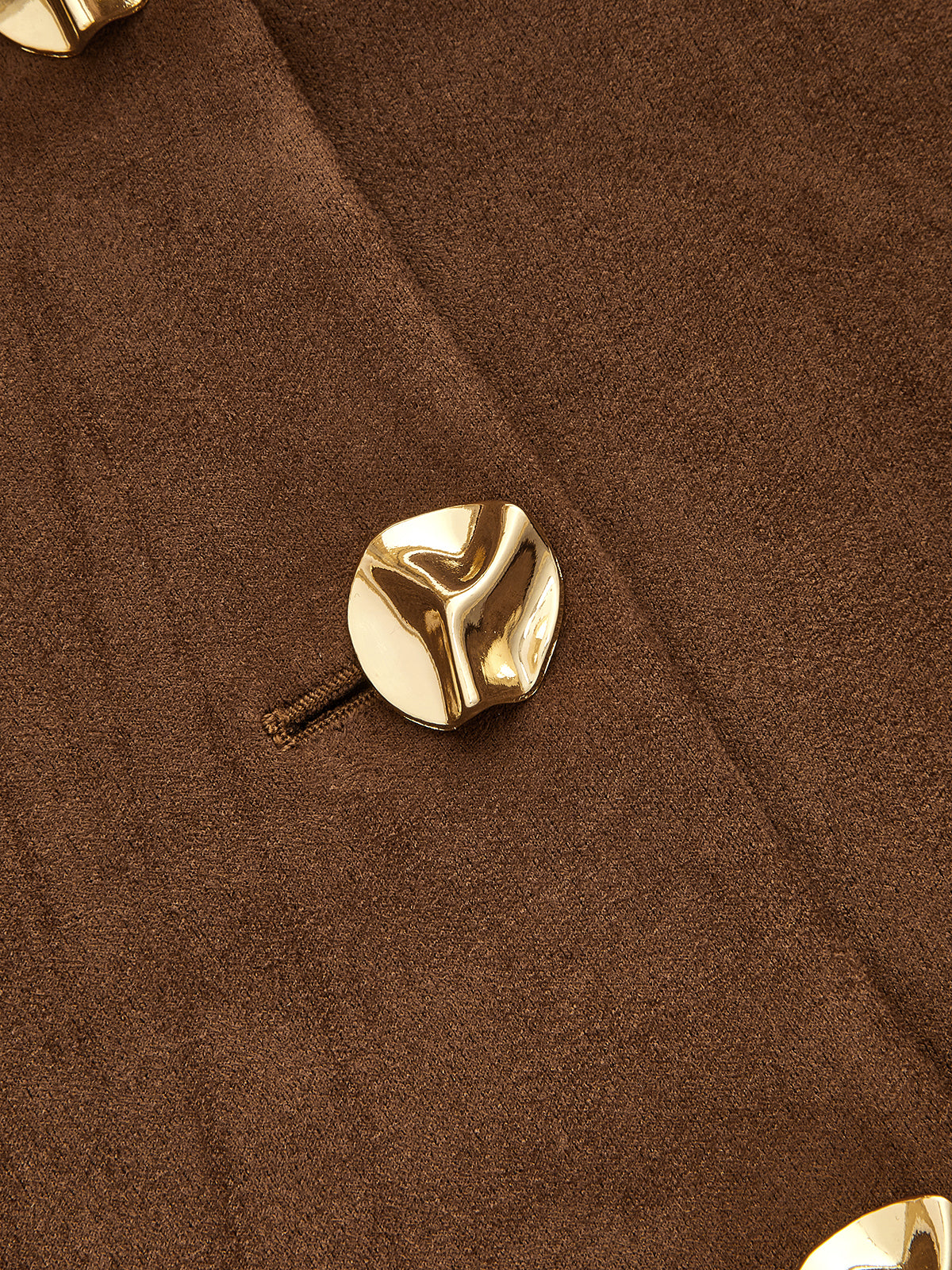 Suede Effect Metal Detail Vest