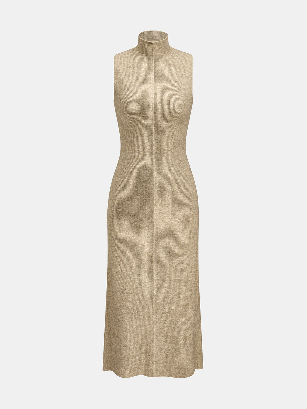 Long Knit Cardigan Turtleneck Dress Two‑Piece Set