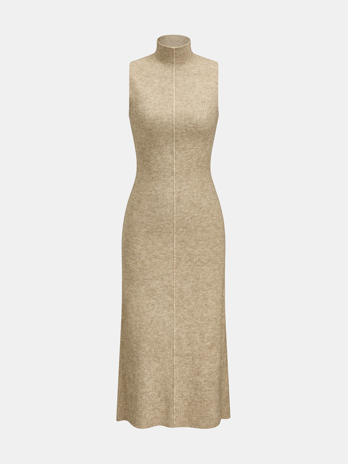 Long Knit Cardigan Turtleneck Dress Two‑Piece Set