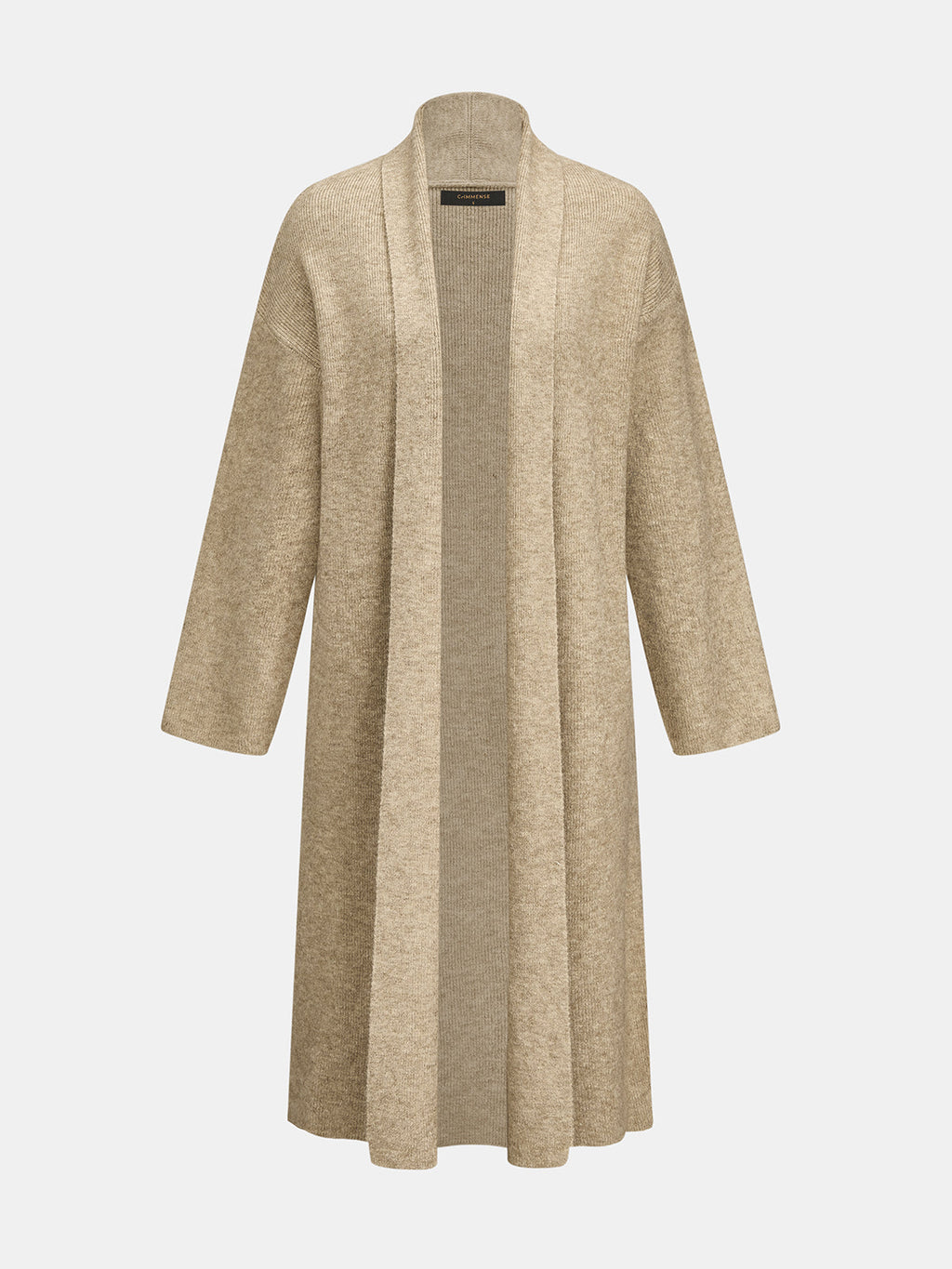 Long Knit Cardigan Turtleneck Dress Two‑Piece Set