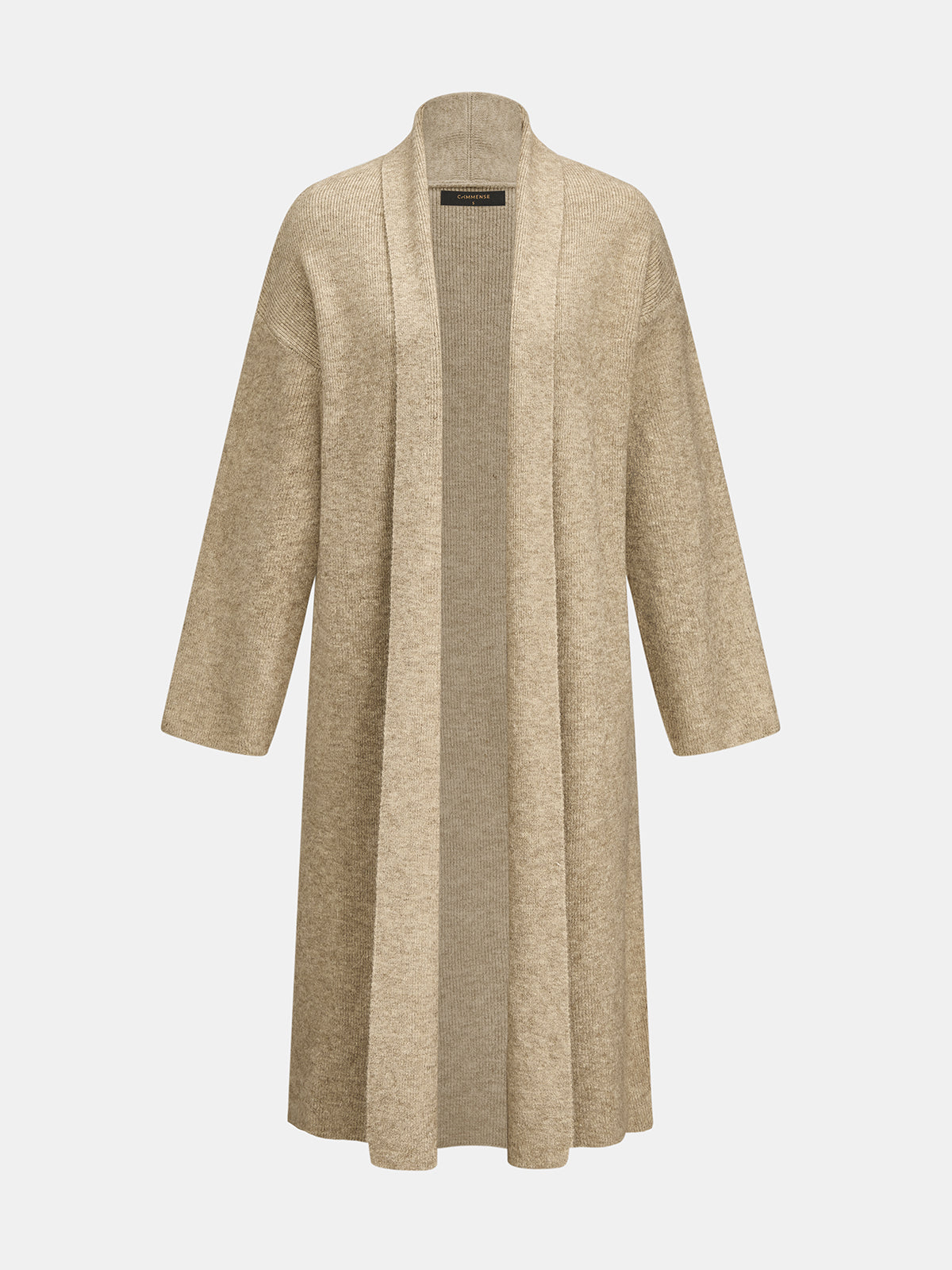 Long Knit Cardigan Turtleneck Dress Two‑Piece Set