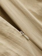 Pantalón Ancho con Superposición Cruzada y Nudo Frontal