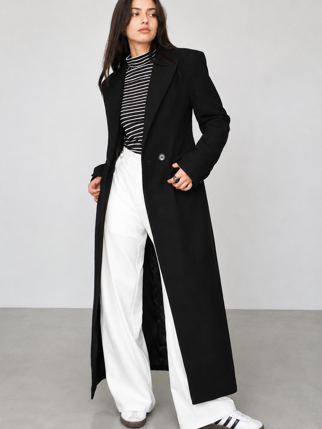 Collar Pocket Blazer Coat
