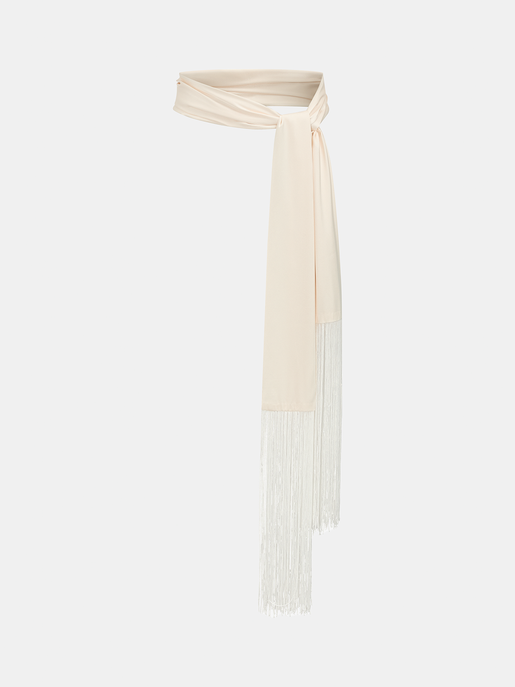 Satin Tassel Wrap Waist Belt