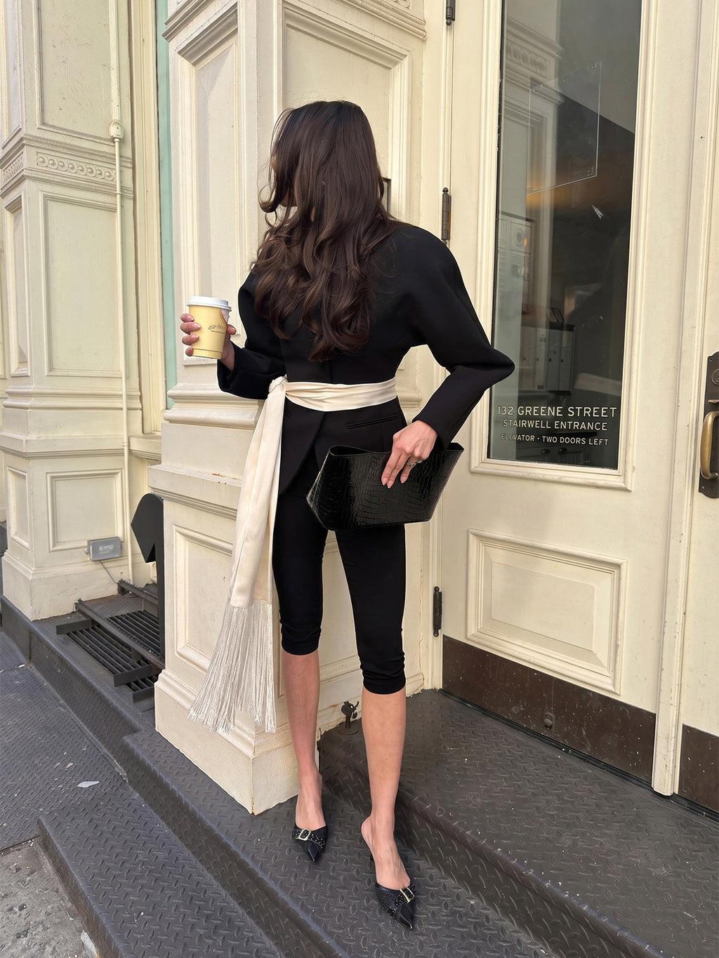 Satin Tassel Wrap Waist Belt