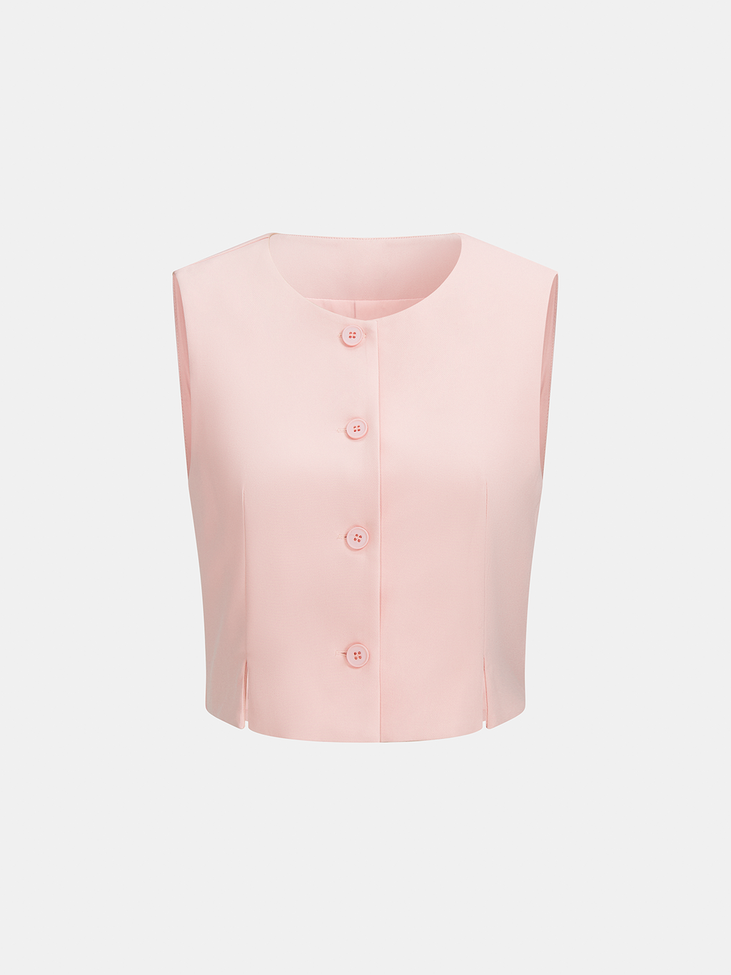 Conjunto de Chaleco Corto Entallado y Pantalón Ancho