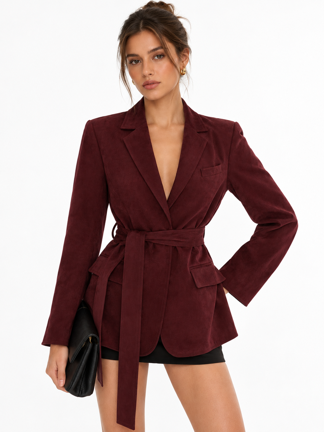 Minimal Belted Blazer