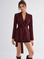 Minimal Belted Blazer