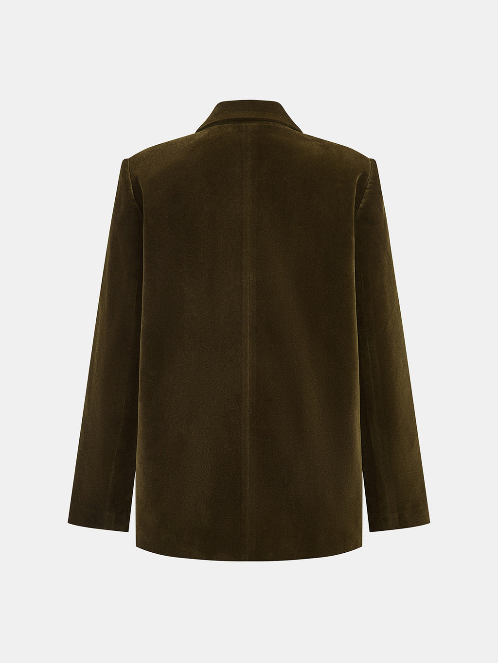 Loose Fit Double‑Breasted Velvet Blazer
