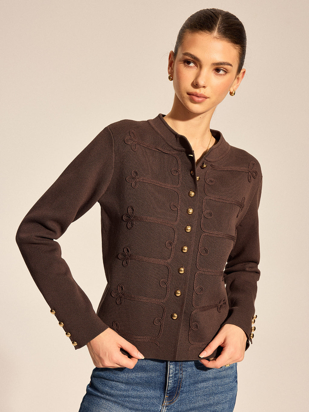 Napoleon Frogging Knit Cardigan