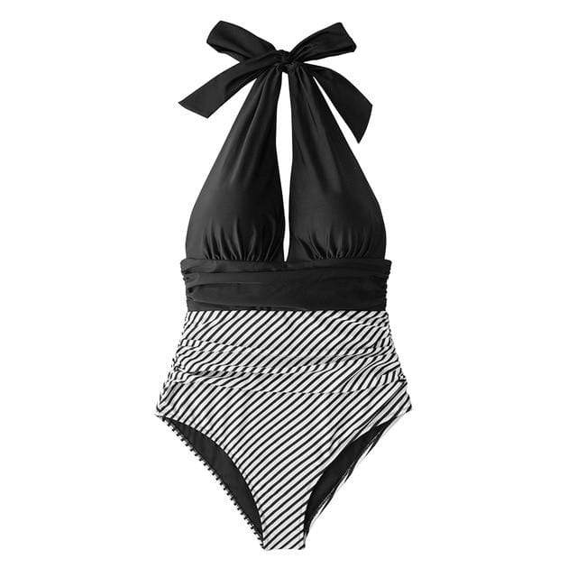 Bañador con espalda descubierta y lazada en cuello