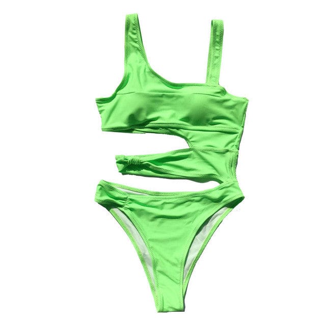 Bañador con recortes en talle