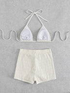 Biquini con pantalones cortos