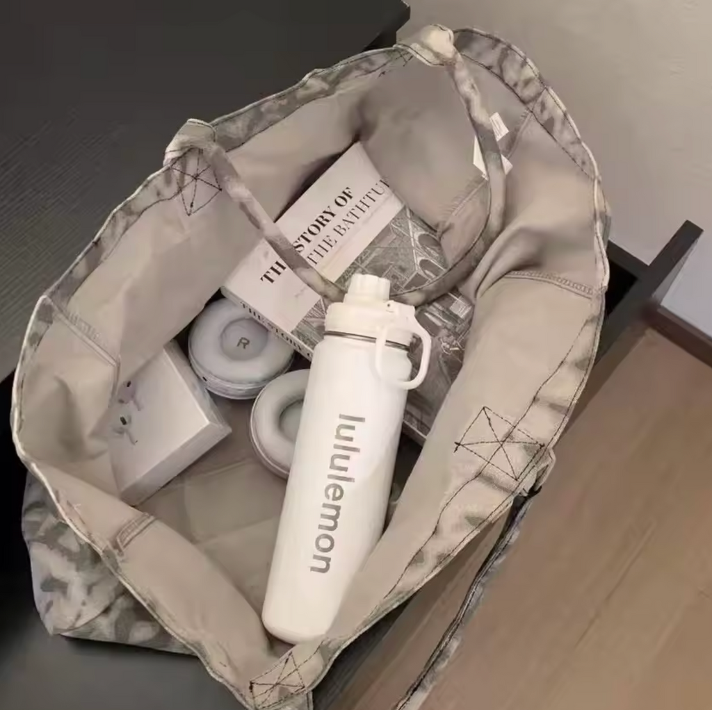 Bolsa de Yoga de Lona de Gran Capacidad, Bolso de Mano y Hombro - OSMARA Fashion - vista 8