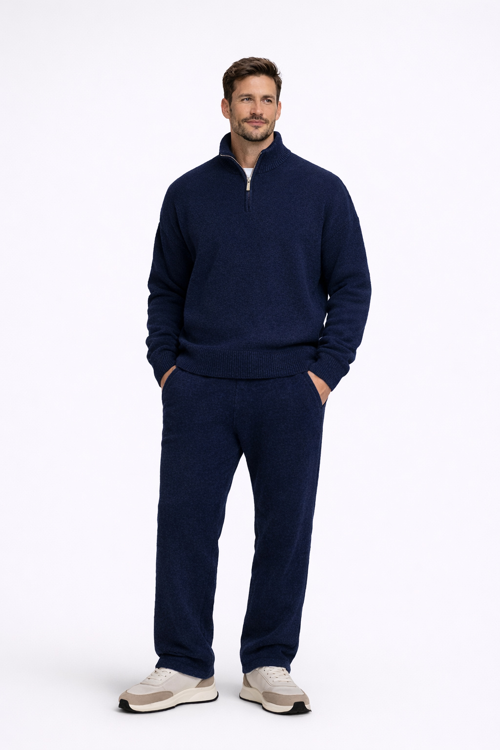 Roberto | Sweater con cremallera casual