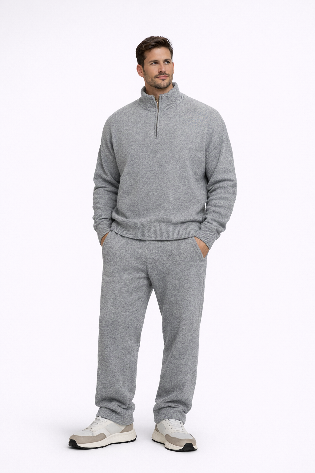 Roberto | Sweater con cremallera casual