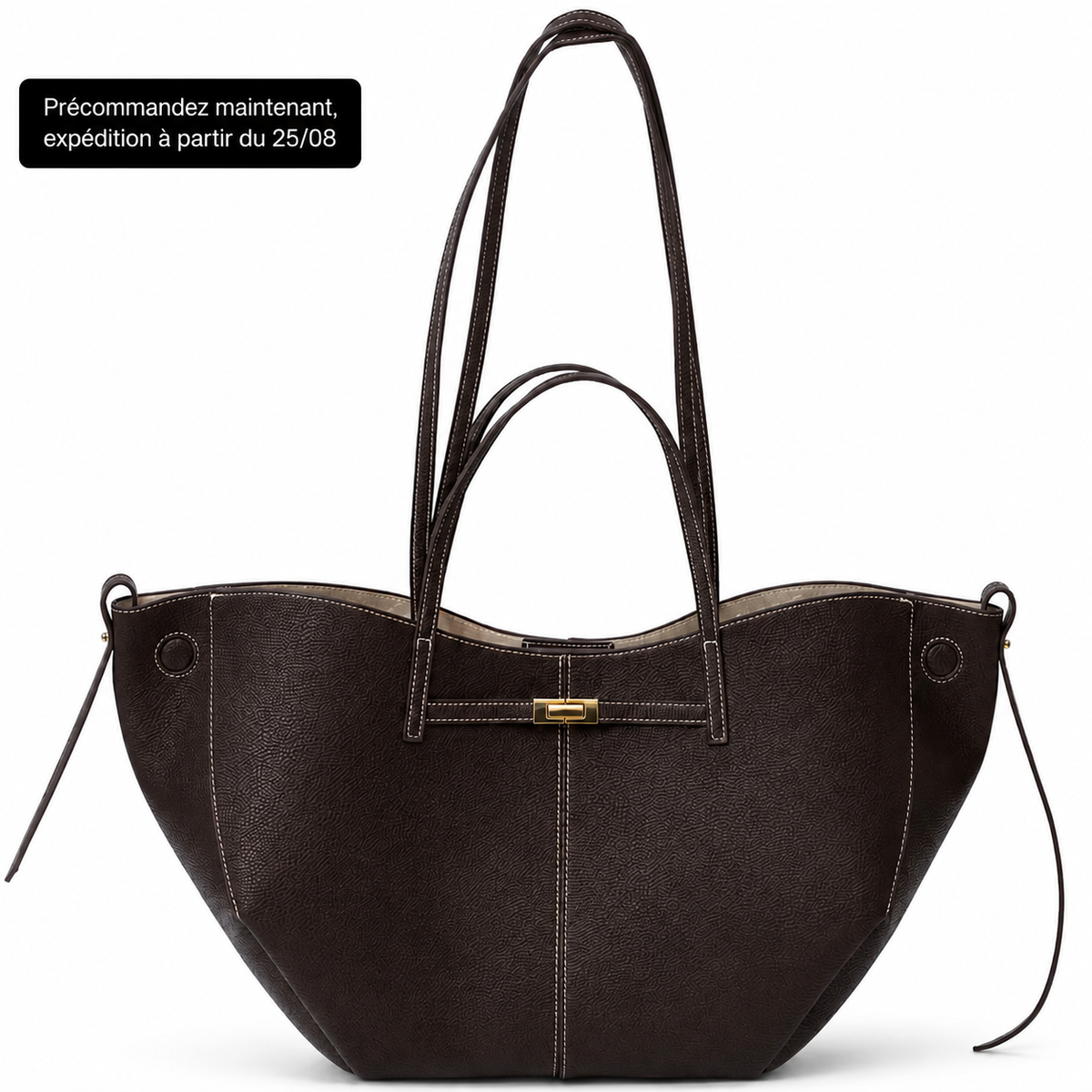 Liora – Bolso Capazo Grande Elegante de Piel Grabada para Mujer - OSMARA Fashion - vista 4