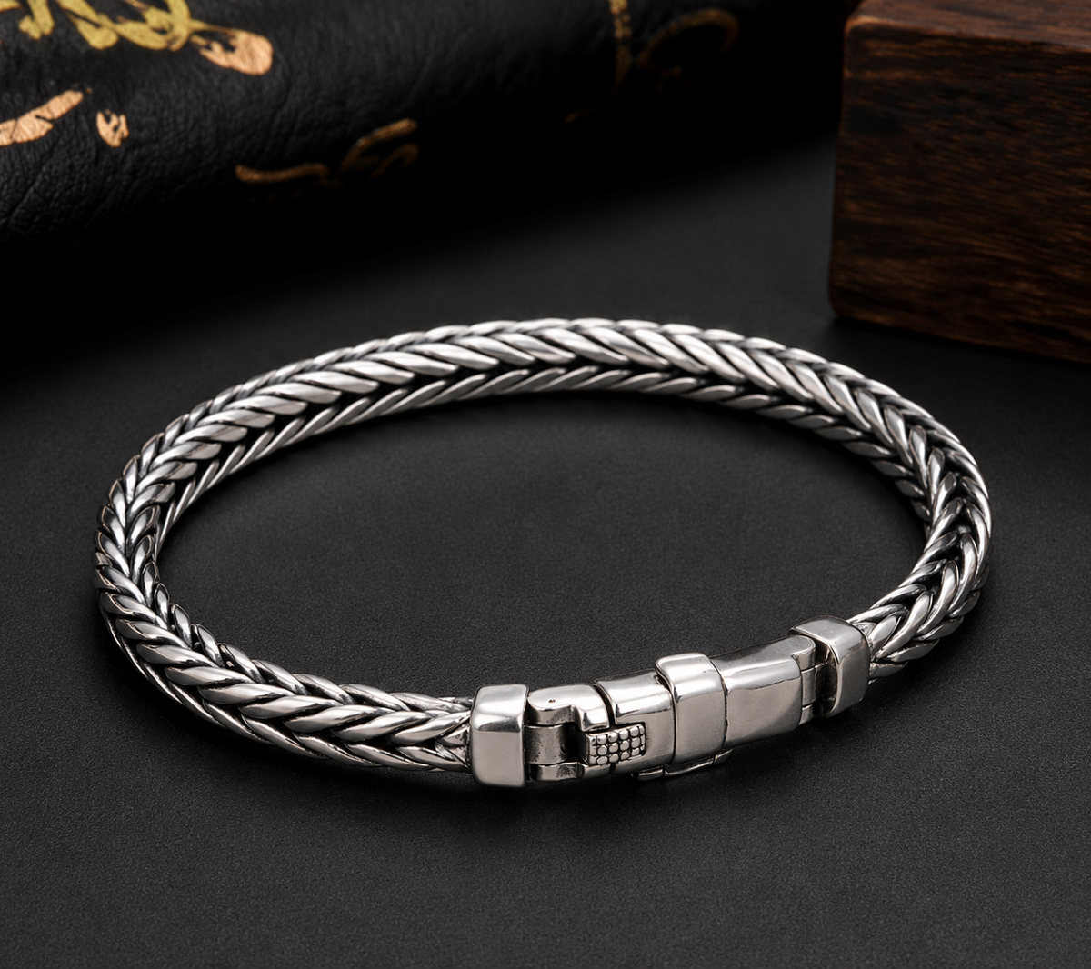 Bracelet tressé Imperial pour homme