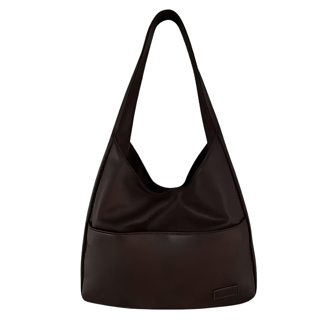 MEYA - Bolso Grande de Tendencia en Cuero Marrón