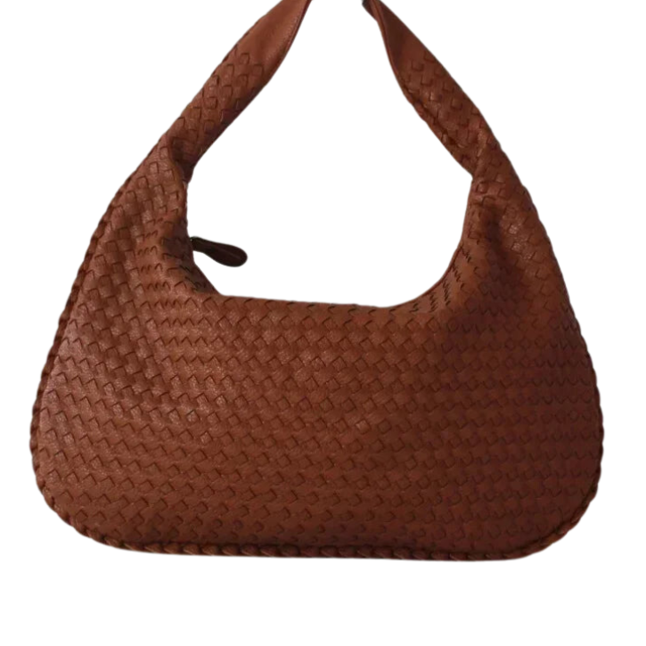 CLARA - Bolso Grande de Tendencia Tejido en Cuero