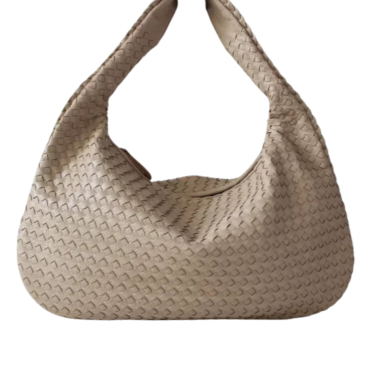 CLARA - Bolso Grande de Tendencia Tejido en Cuero