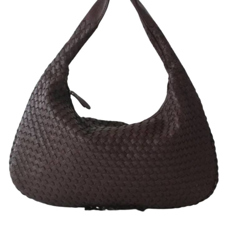 CLARA - Bolso Grande de Tendencia Tejido en Cuero