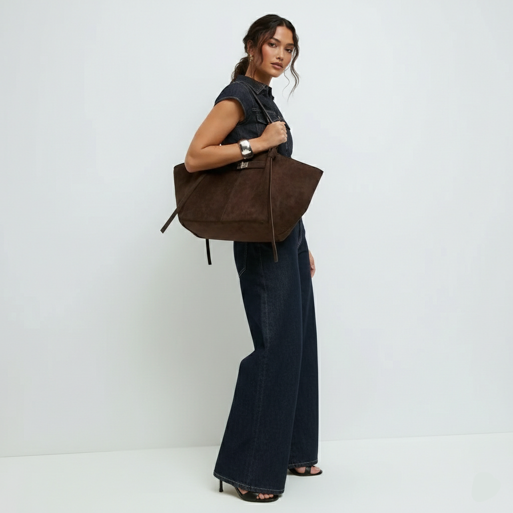 ARYS – Bolso de Mano de Ante Elegante Gran Capacidad - OSMARA Fashion - vista 4