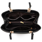EUTERPE - Bolso Espacioso con Bandolera de Cuero Granulado