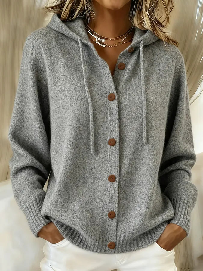 Brenda™ | Sudadera Cárdigan con Capucha y Botones