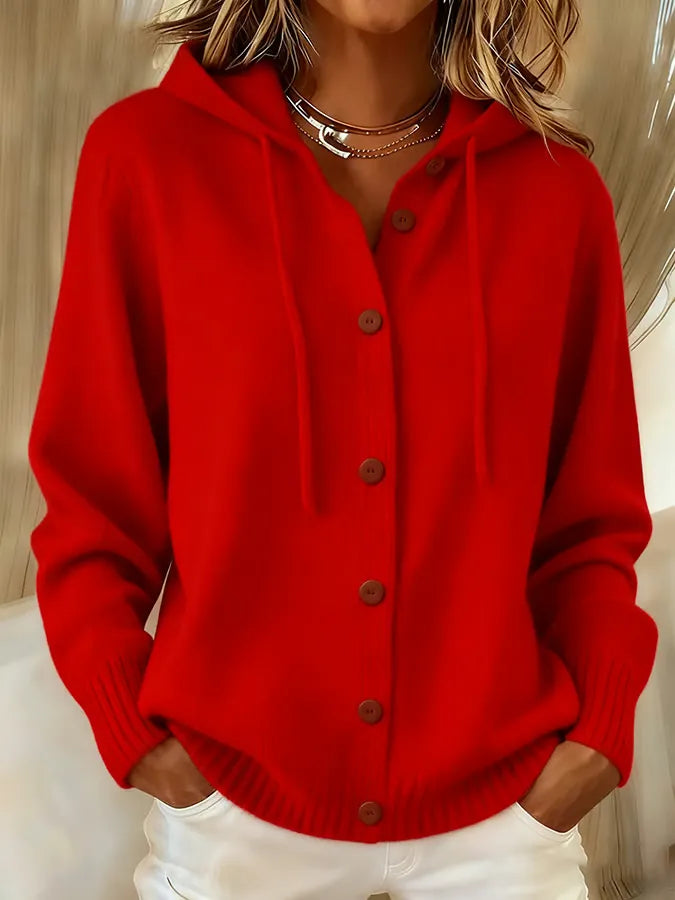 Brenda™ | Sudadera Cárdigan con Capucha y Botones