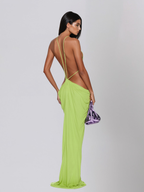 Norvalen | Vestido Largo Espalda Descubierta con Recortes - OSMARA Fashion - vista 5
