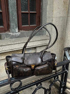 FIOLINE - Bolso de Piel Estilo Retro