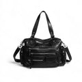 MARY - Bolso de Piel Retro Multibolsillos