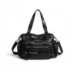 MARY - Bolso de Piel Retro Multibolsillos